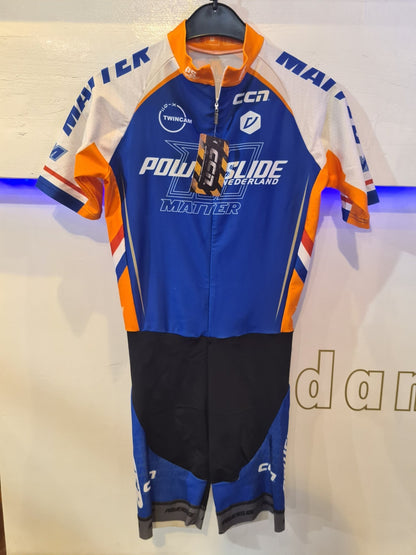 Powerslide Matter Ccn Blauw/Oranje Skeeler racing suit - Damplein 9 SKI & Fashion